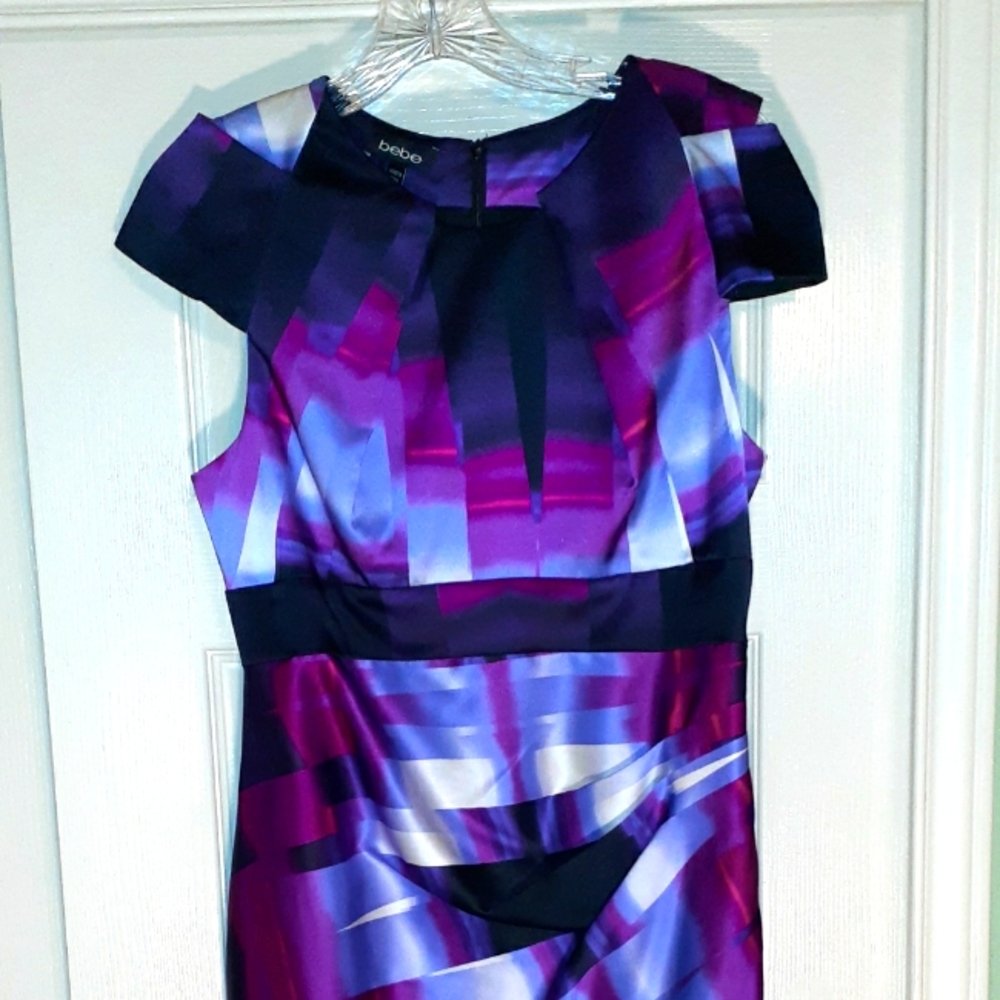 Bebe Silk Print Dress